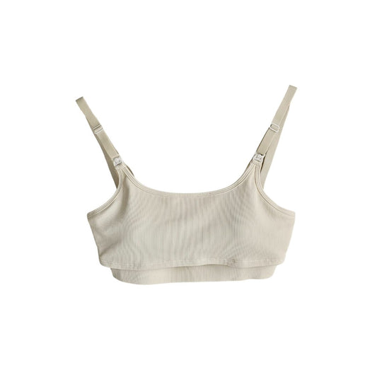 Elation - Scoop Neck Nursing and Hands-free Pumping Bra in Cream (7965577412642)