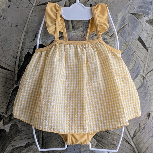 Pachi Pachi Kids - Golden Picnic Swim Dress (7975557857314)