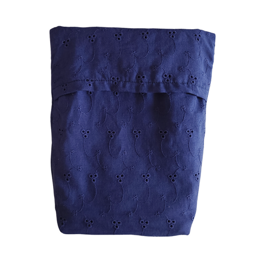 Sew Childhood Poncho Nursing Covers with Stiffener - Navy Eyelet (7972761206818)