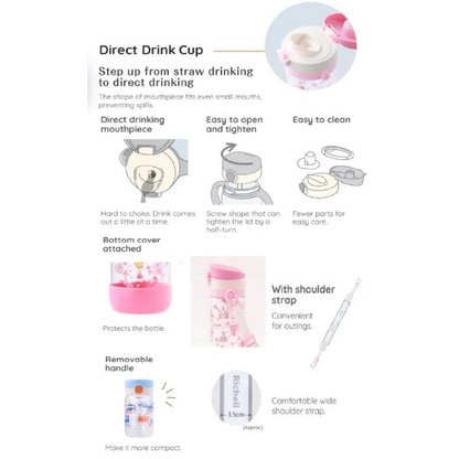 Richell Axstars Direct Drink Cup 450ml (7967032377378)