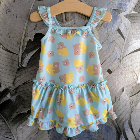 Pachi Pachi Kids - Lemon Bear Swim Dress (7975558742050)