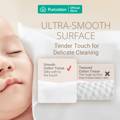 Purcotton Cotton Baby Tissue 80s (7869330620450)