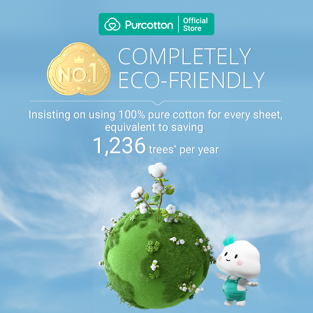Purcotton Cotton Tissues 8s x 6 Pocket Packs (7869320626210)