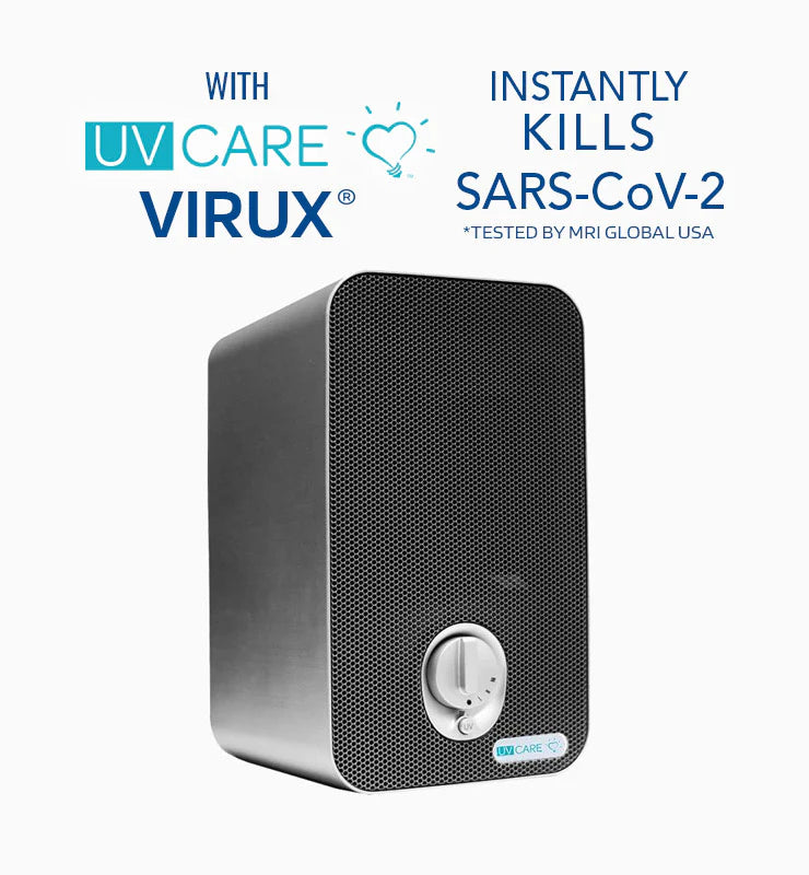UV Care Desk Air Purifier w/ Medical Grade HEPA Filter & ViruX (7933343760418)