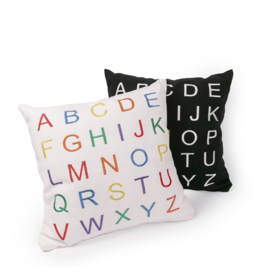 Fun Nest - Alphabet pillow cream/rainbow (pillowcases) (7988155809826)