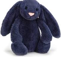 Momzilla X Jellycat Bashful Navy Bunny Small (7942602620962)