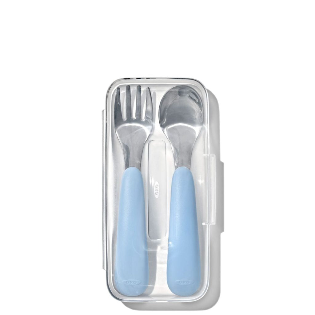 OXO Tot - OXO TOT OTG FORK AND SPOON - GRAY (7332209295394)
