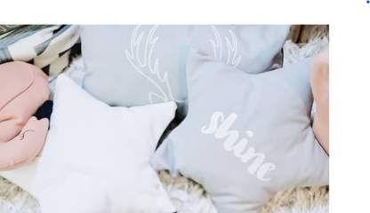Fun Nest Grey star pillow (7987968770082)