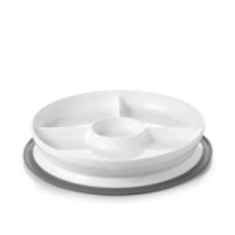 OXO Tot - OXO TOT SUCTION DIVIDED PLATE - GRAY (7332047847458)
