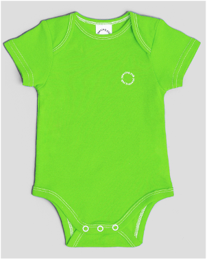 Yawning Yolk- Bodysuit in organic cotton (7197174595618)