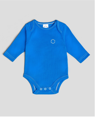 Yawning Yolk- Long bodysuit in organic cotton (7197174726690)