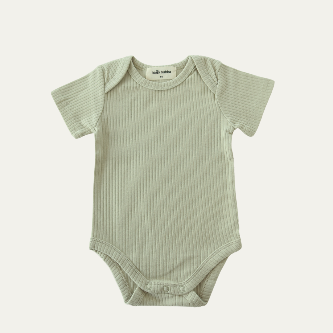 Hello Bubba - Noah Ribbed Onesie (7968470663202)