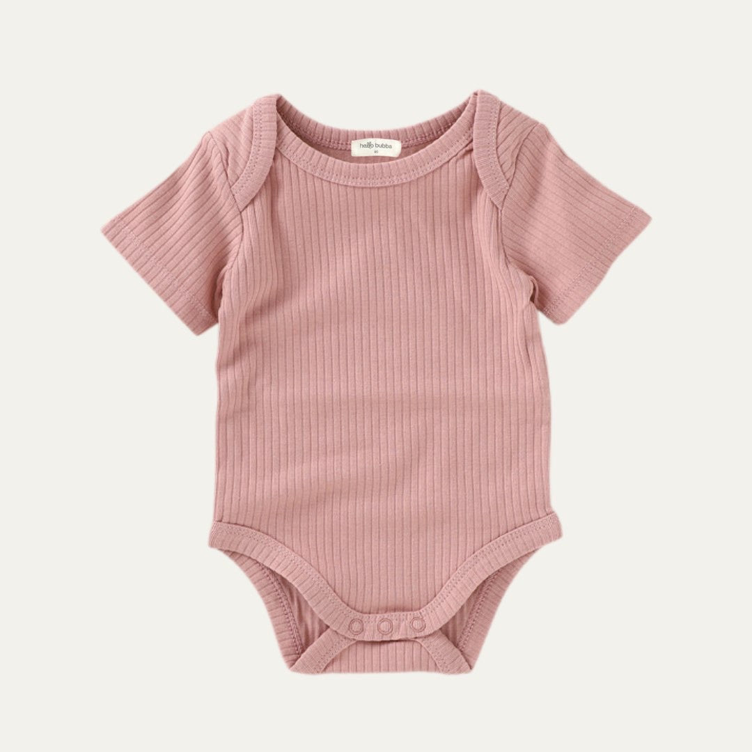 Hello Bubba - Noah Ribbed Onesie (7968470663202)
