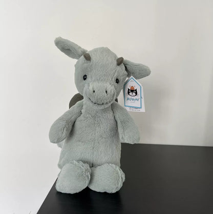 Momzilla X Jellycat Small Bashful Dragon Soft Toy Plush (7942601506850)