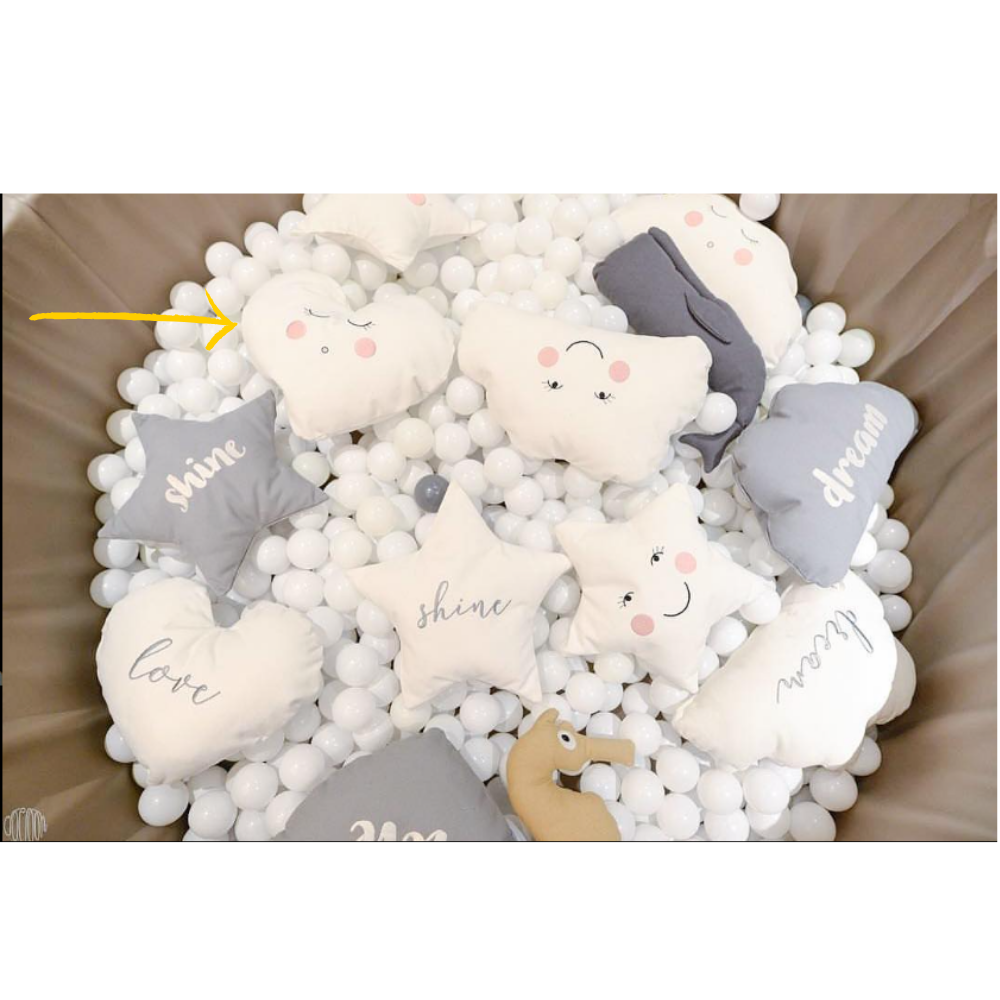 Fun Nest - Heart pillows sleepy (Pillowcase) (7988183760930)