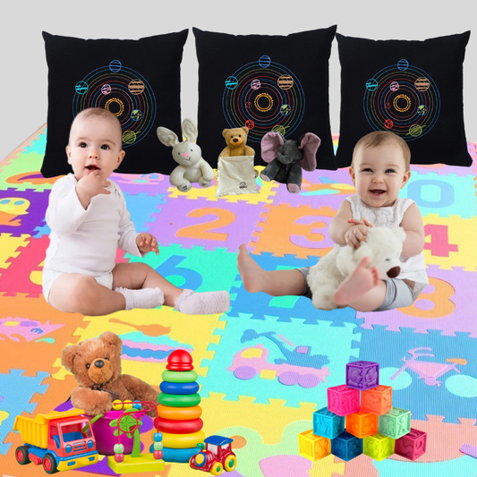 Fun nest - Solar system throw pillow case (7988150173730)