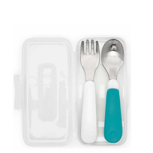 OXO Tot - OXO TOT OTG FORK AND SPOON - GRAY (7332209295394)