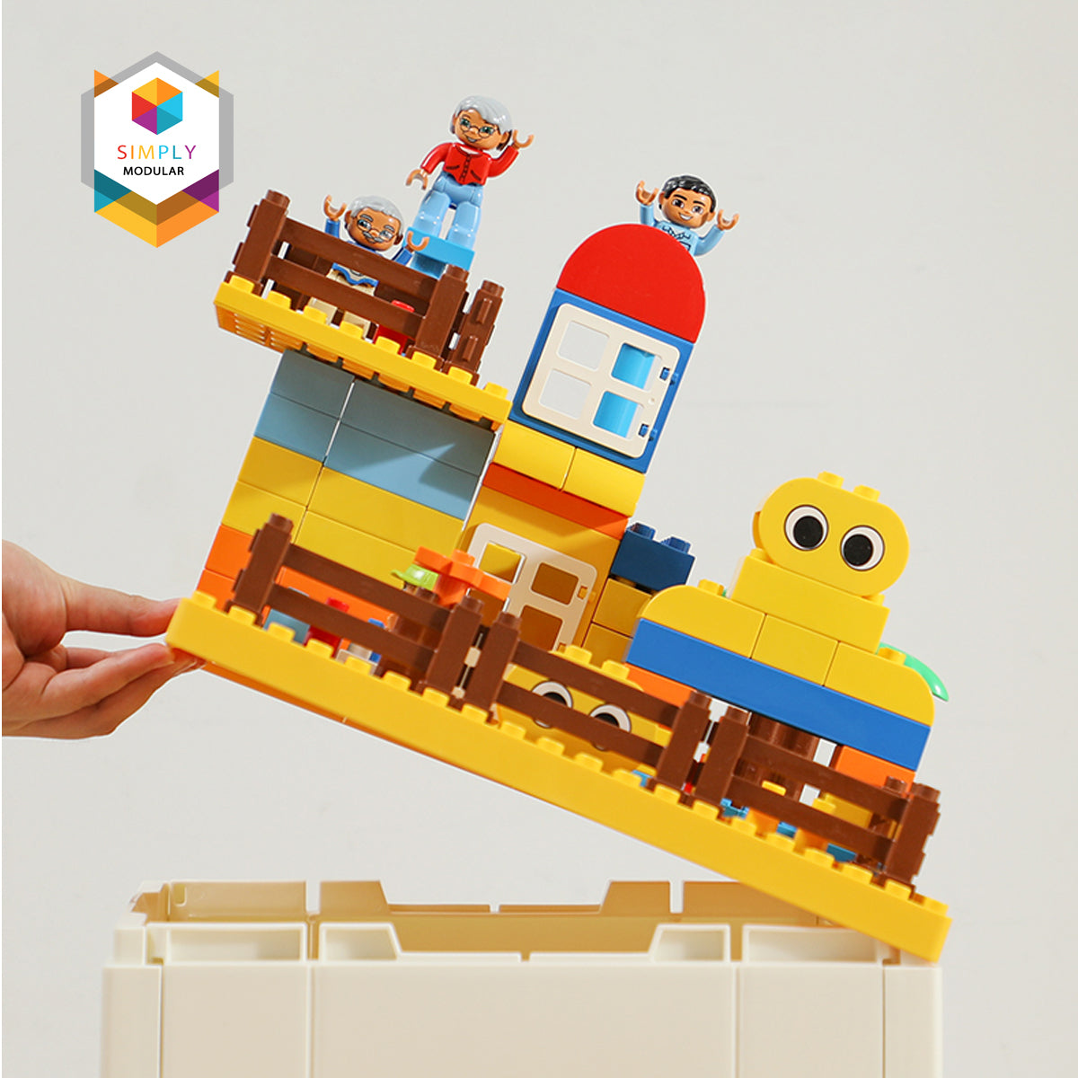 Simply Modular - Shimoyama Toy Bricks Foldable Bin Organizer (6896439885858)