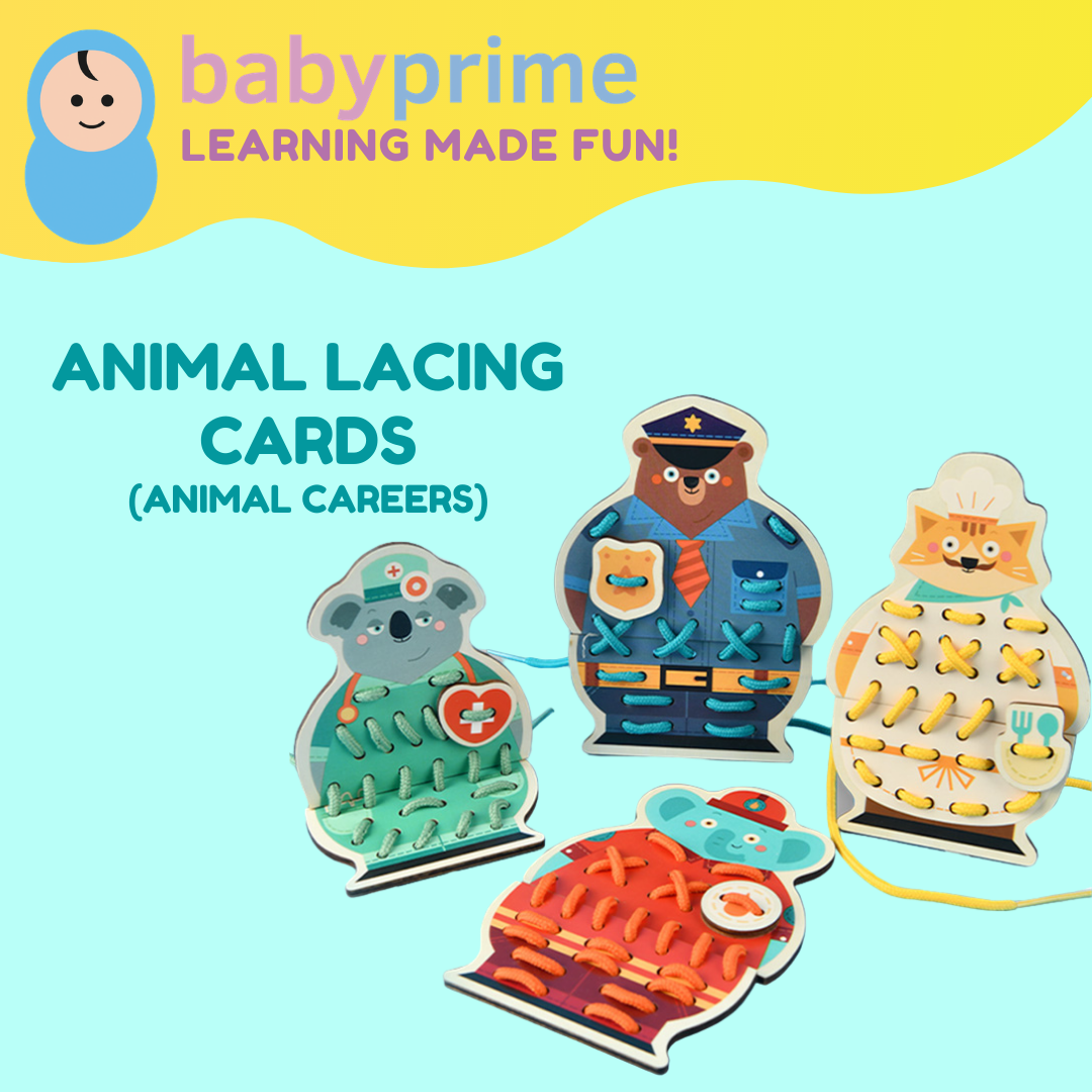 Baby Prime - Mideer Animal Lacing Cards (4816479027234)
