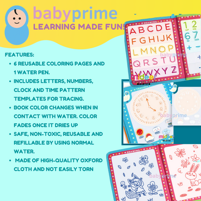 Baby Prime - Mideer Travel Doodle Book -Pink (4816478535714)