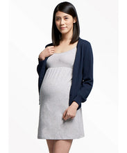 Load image into Gallery viewer, Mamaway - Essentials Maternity &amp; Nursing Dress with Built-In Bra (Gray) (6538033430562)
