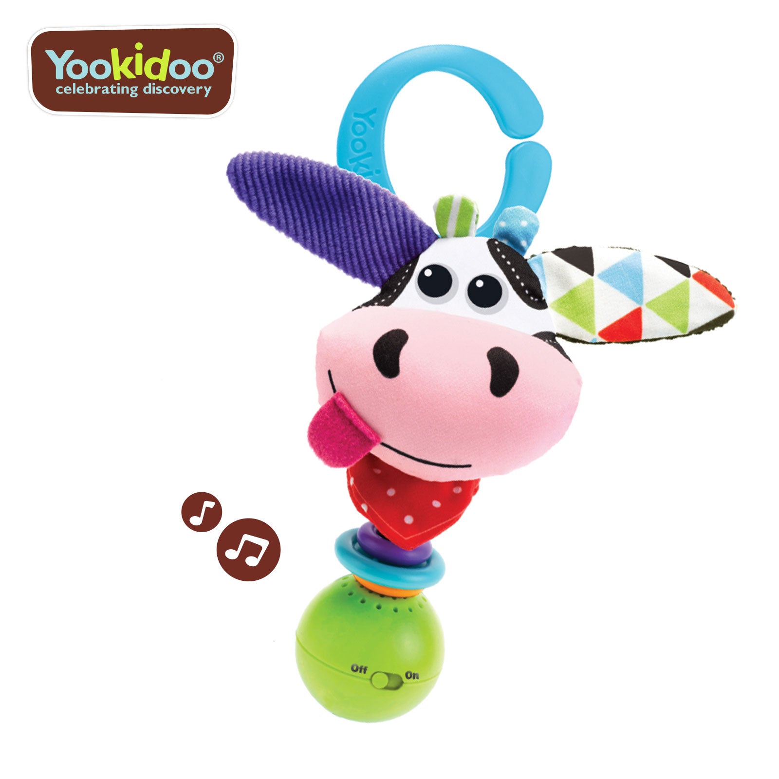 Yookidoo - Cow "Shake me" Rattle (6537696608290)