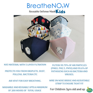 BreatheNOW - Kids washable 5ply Face Mask (4564210253858)