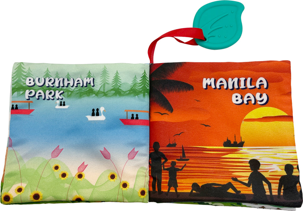 Infantway - Huggabooks Travel Cloth Book With Teether (Places In The Philippines) (6801764253730)
