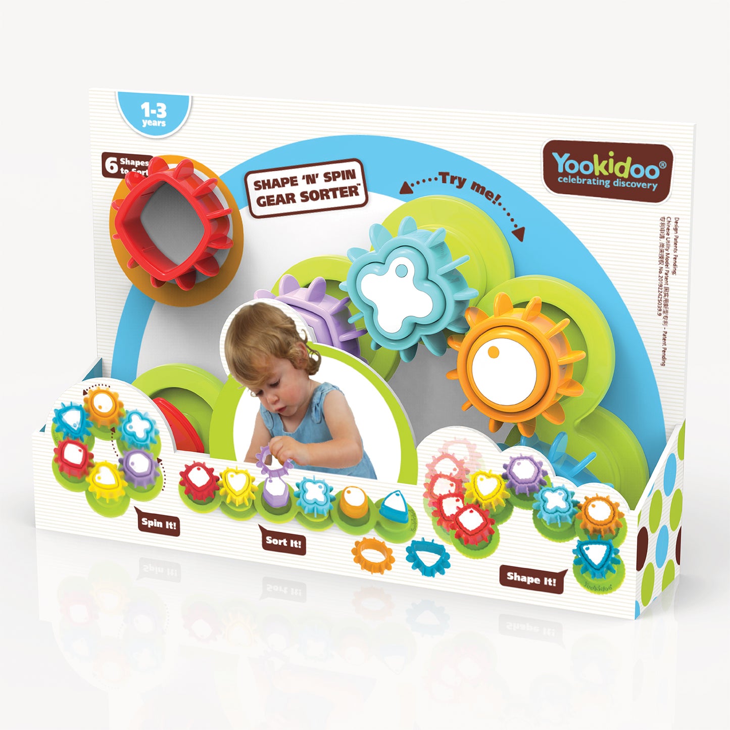 Yookidoo - Shape N’ Spin Gear Sorter  (6537696149538)