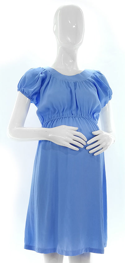 Mommy Plus - Noelle Round Collared Maternity Midi Dress (4800298254370)