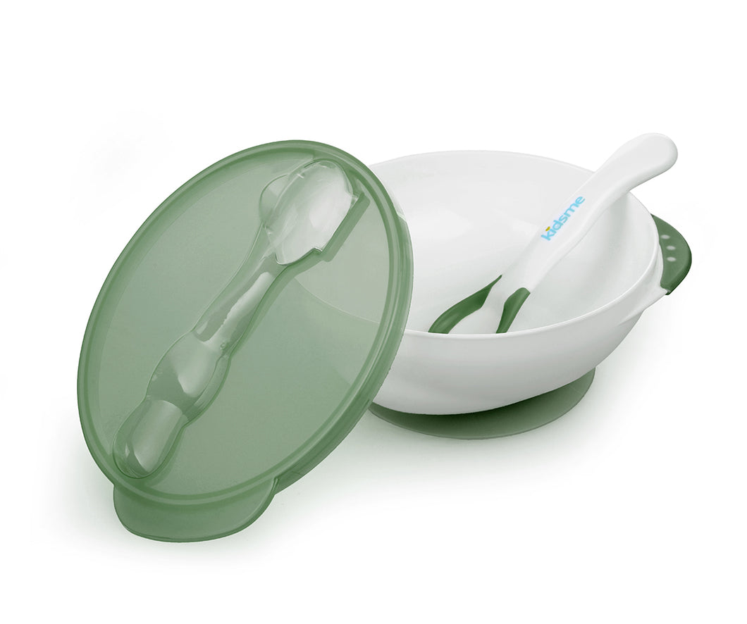 KidsMe -  Suction Bowl with Ideal Temperature Feeding Spoon Set (6867954499618)