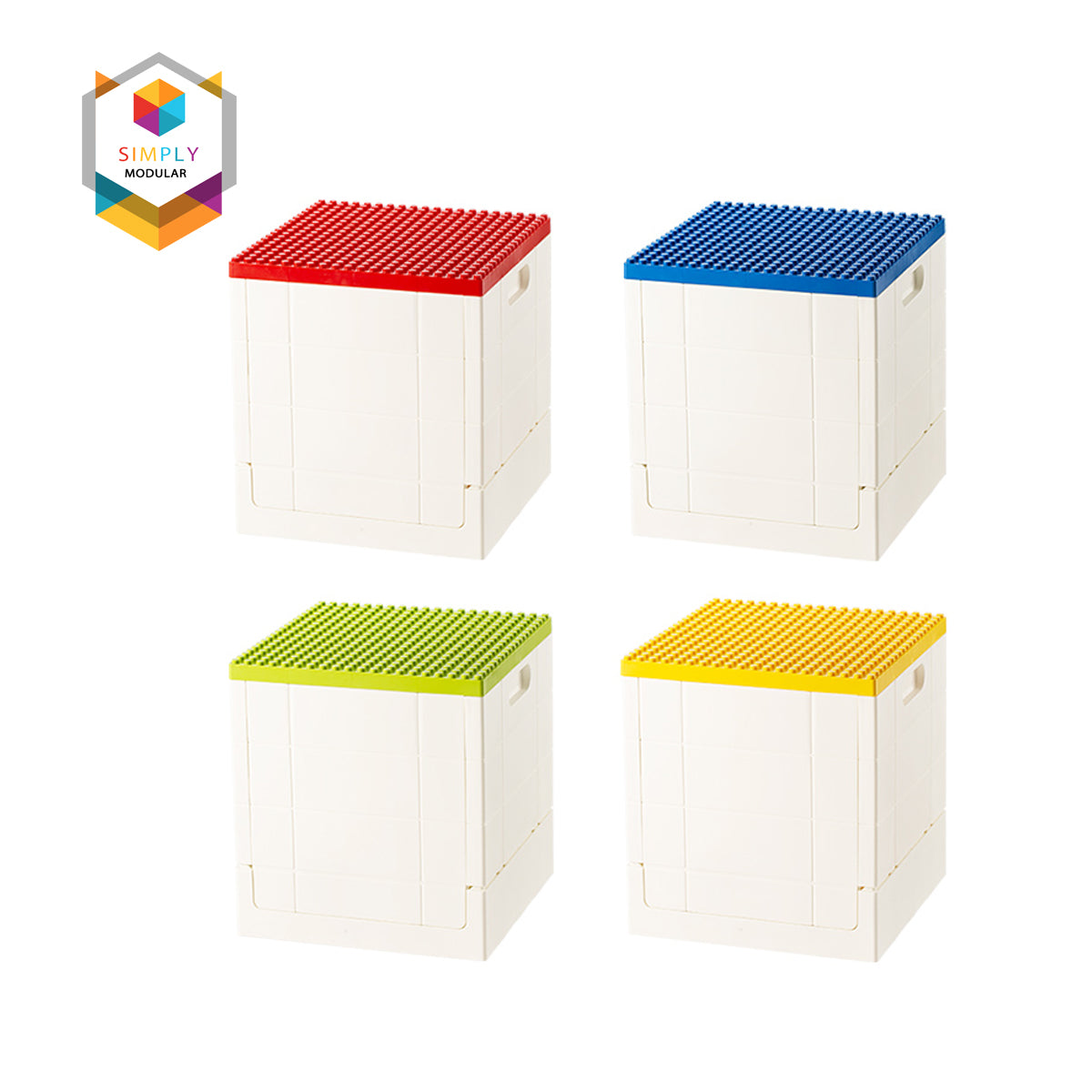 Simply Modular - Shimoyama Toy Bricks Foldable Bin Organizer (6896439885858)