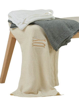 Sanggol Store - Fancy Cotton Knit Blanket (7019408523298)