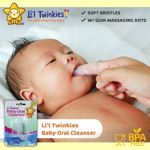Li'l Twinkies - Baby Oral Cleanser Silicone Toothbrush / Soother (6544023126050)