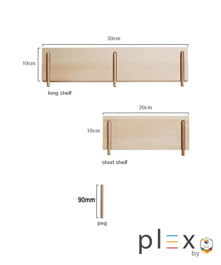 Simply Modular - Plex Pegboard Floating Shelf (6544506552354)