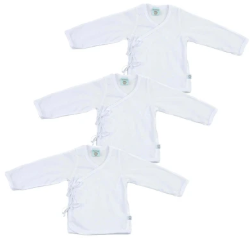 Beginnings Baby - Unisex Tie-Side Long Sleeves 3-Pack (4529480663074)