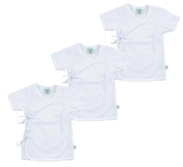 Beginnings Baby - Unisex Tie-Side Short Sleeves 3-Pack (4529480466466)