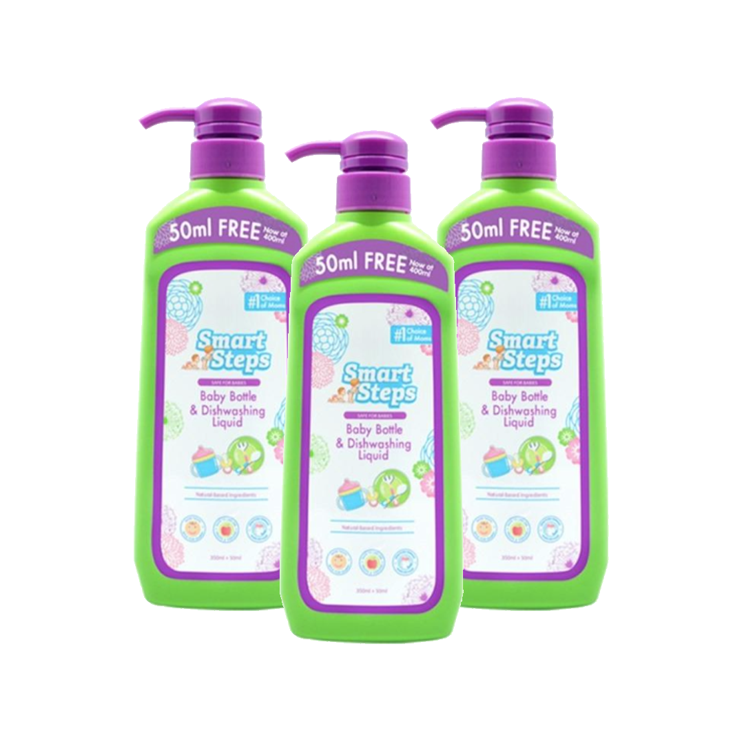 Smart Steps - Baby Bottle and Dishwashing Liquid Bottle 400ml (Set of 3*) (6561598013474)