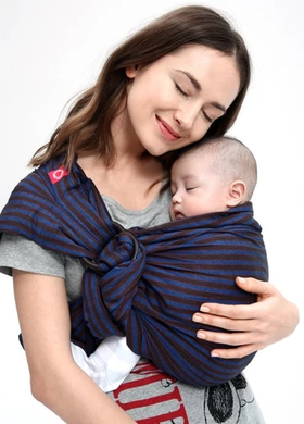 Mamaway - Blueberry & Brownie Baby Ring Sling (4605460381730)