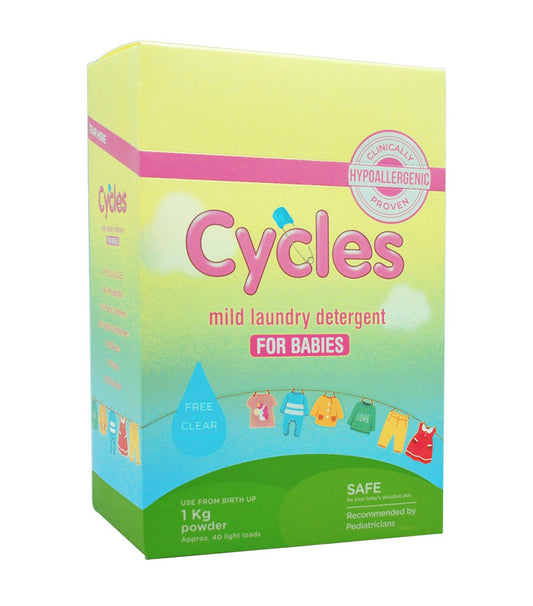 Cycles - Mild Laundry Powder Detergent 1kg (4563276988450)