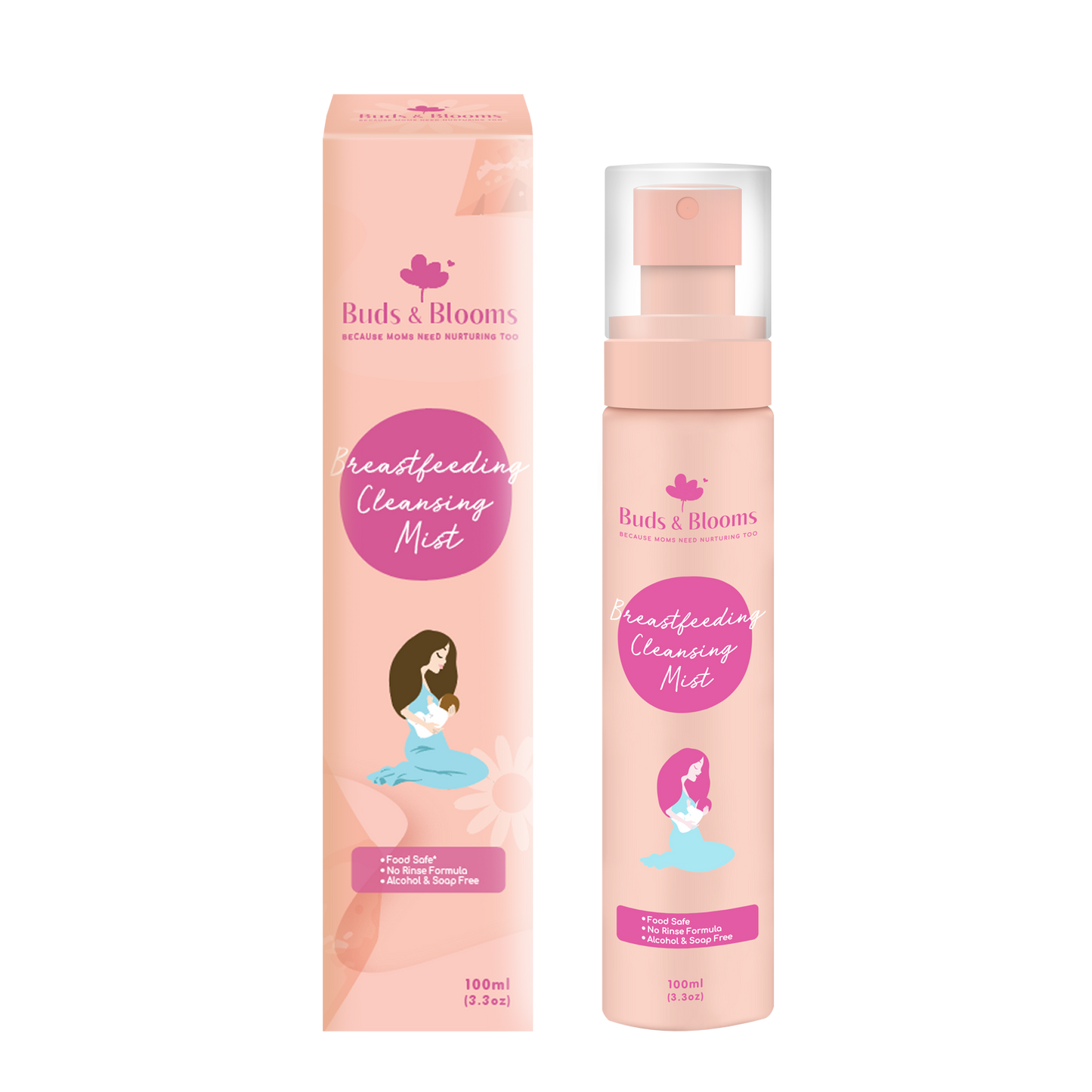 Buds and Blooms - Breastfeeding Cleansing Mist Spray 100ml (6543520170018)