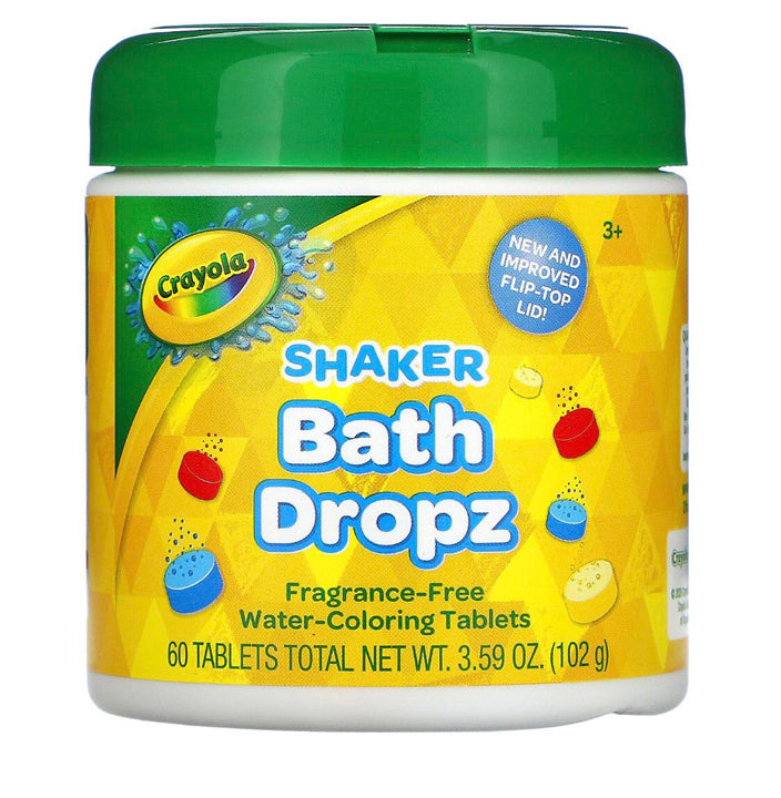 Clean Beauty Society - Crayola Shaker Bath Dropz Fragrance-Free (60 Tablets) (4838411796514)
