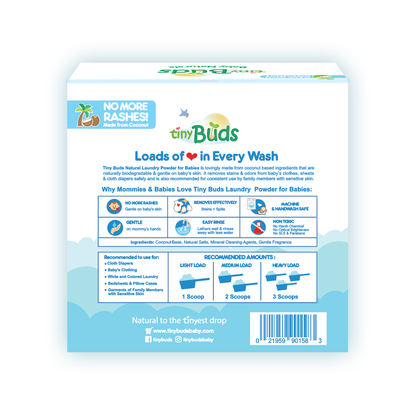 Tiny Buds - Laundry Powder Extra Sensitive Fragrance Free 1kg (6797235814434)