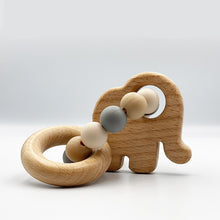Load image into Gallery viewer, Hugo Happy Home - Ellie Silicone and Wood Teether (4860818030626)

