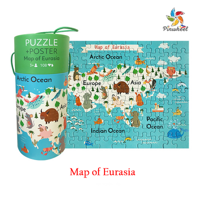 Pinwheel - 108 Pieces Puzzle + Poster (6566663487522)