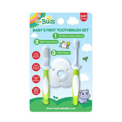 Tiny Buds - Baby Toothbrush & Tongue Cleaner Set (4561674141730)
