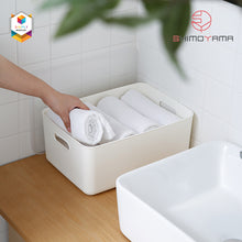 Load image into Gallery viewer, Simply Modular - Shimoyama Small White Handled Storage Box with Lid (4844148260898)

