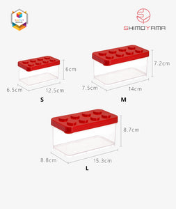 Simply Modular - Shimoyama Lego Box Set of 3 (Red) (4844148883490)