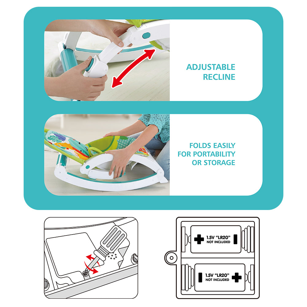 Bub à Petit - 3-in-1 Folding Rocker and Feeding Chair (4860839428130)