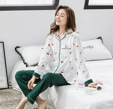 Comfy Basics - Cherry on Top Nursing Pajama (6819109437474)
